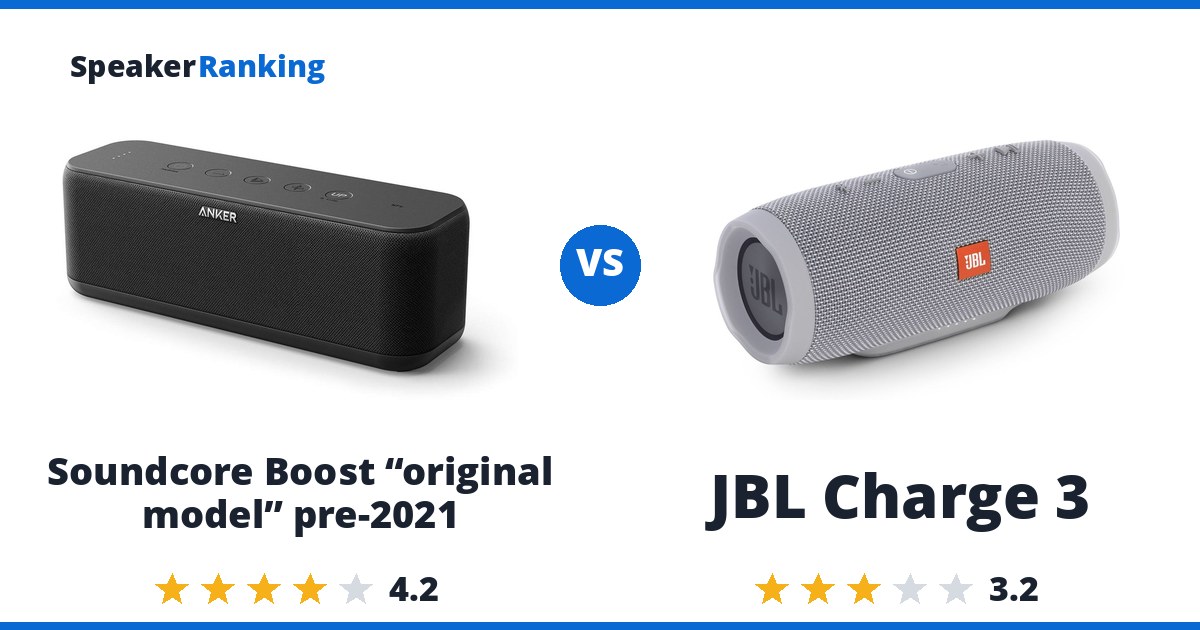 Soundcore Boost “original model” pre-2021 vs JBL Charge 3