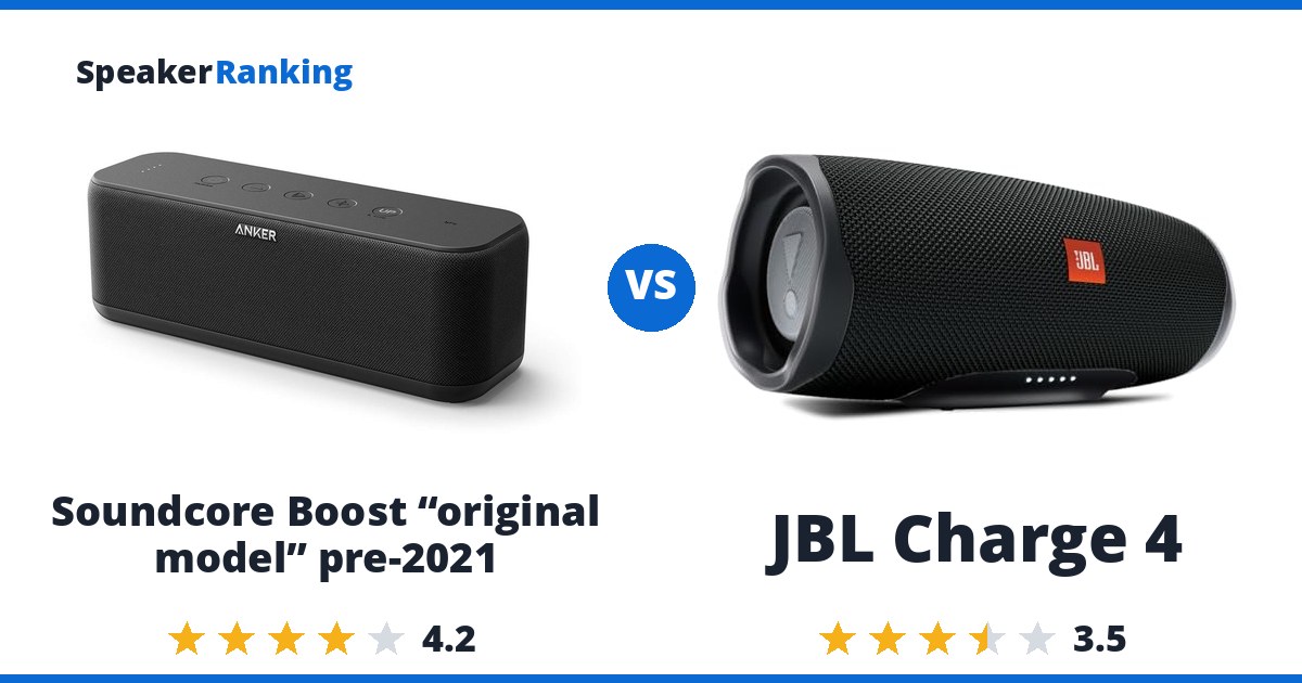 Soundcore Boost “original model” pre-2021 vs JBL Charge 4