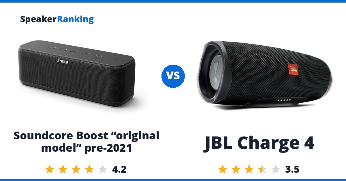 Soundcore Boost “original model” pre-2021 vs JBL Charge 4