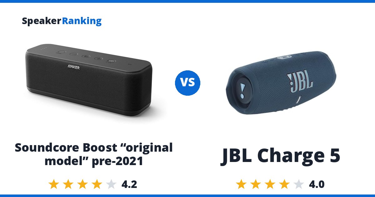 Soundcore Boost “original model” pre-2021 vs JBL Charge 5