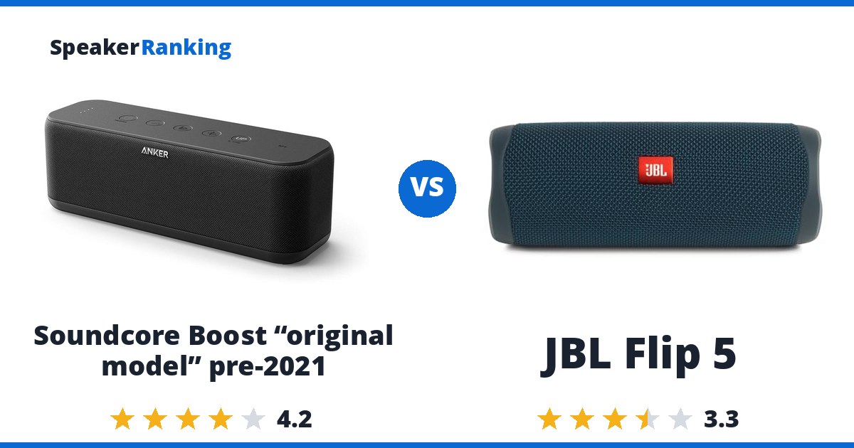 Soundcore Boost “original model” pre-2021 vs JBL Flip 5
