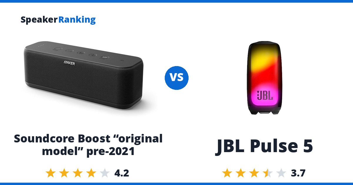 Soundcore Boost “original model” pre-2021 vs JBL Pulse 5