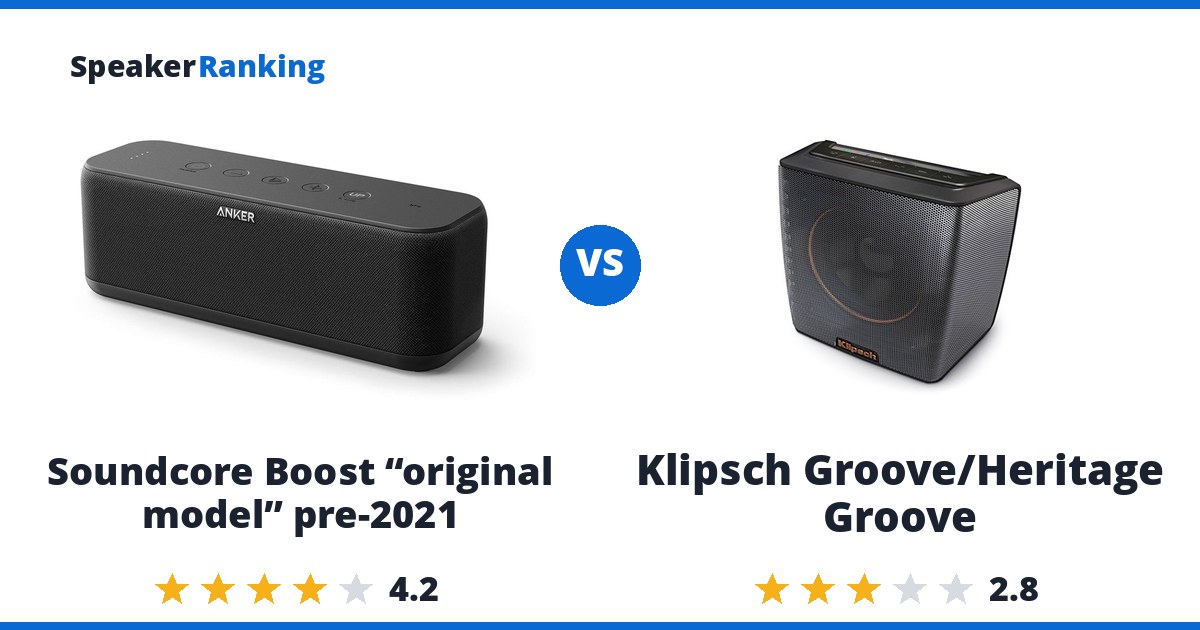 Soundcore Boost “original model” pre-2021 vs Klipsch Groove/Heritage Groove