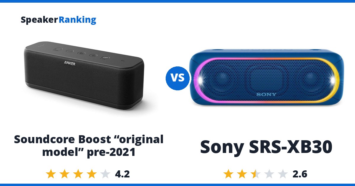 Soundcore Boost “original model” pre-2021 vs Sony SRS-XB30
