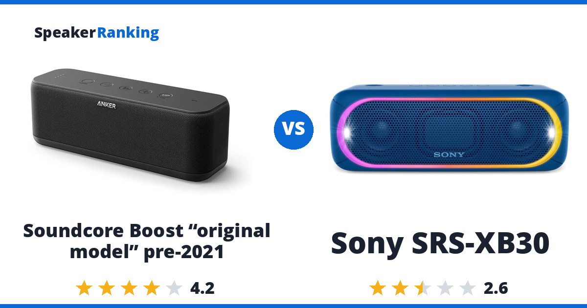 Soundcore Boost “original model” pre-2021 vs Sony SRS-XB30