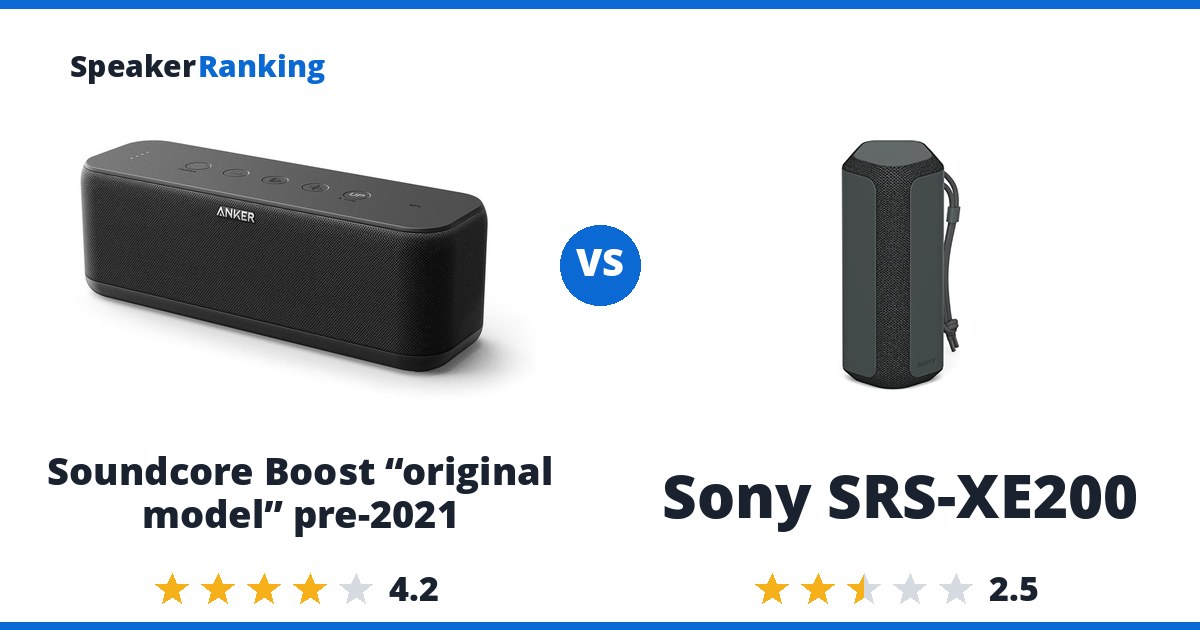 Soundcore Boost “original model” pre-2021 vs Sony SRS-XE200