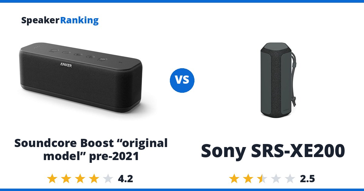 Soundcore Boost “original model” pre-2021 vs Sony SRS-XE200
