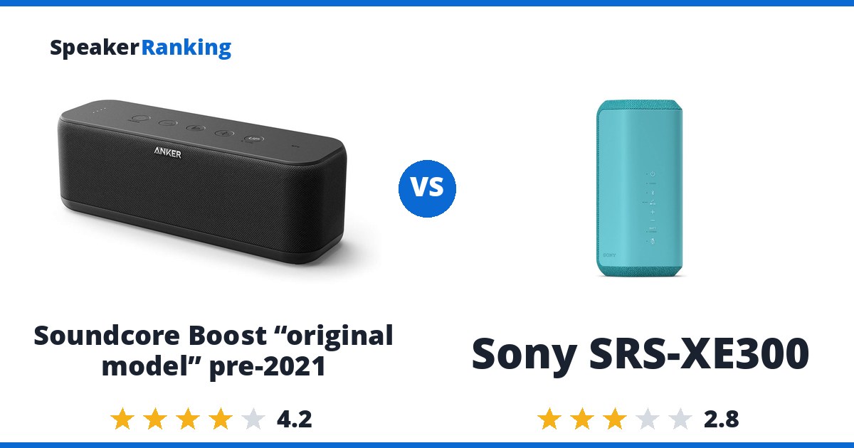 Soundcore Boost “original model” pre-2021 vs Sony SRS-XE300