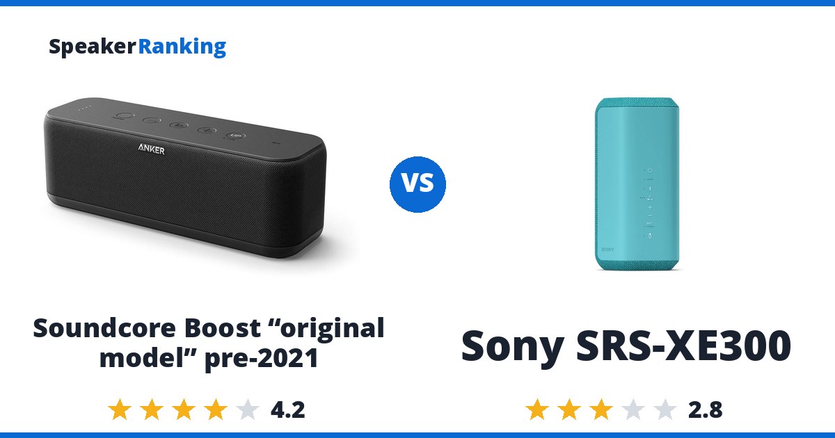 Soundcore Boost “original model” pre-2021 vs Sony SRS-XE300
