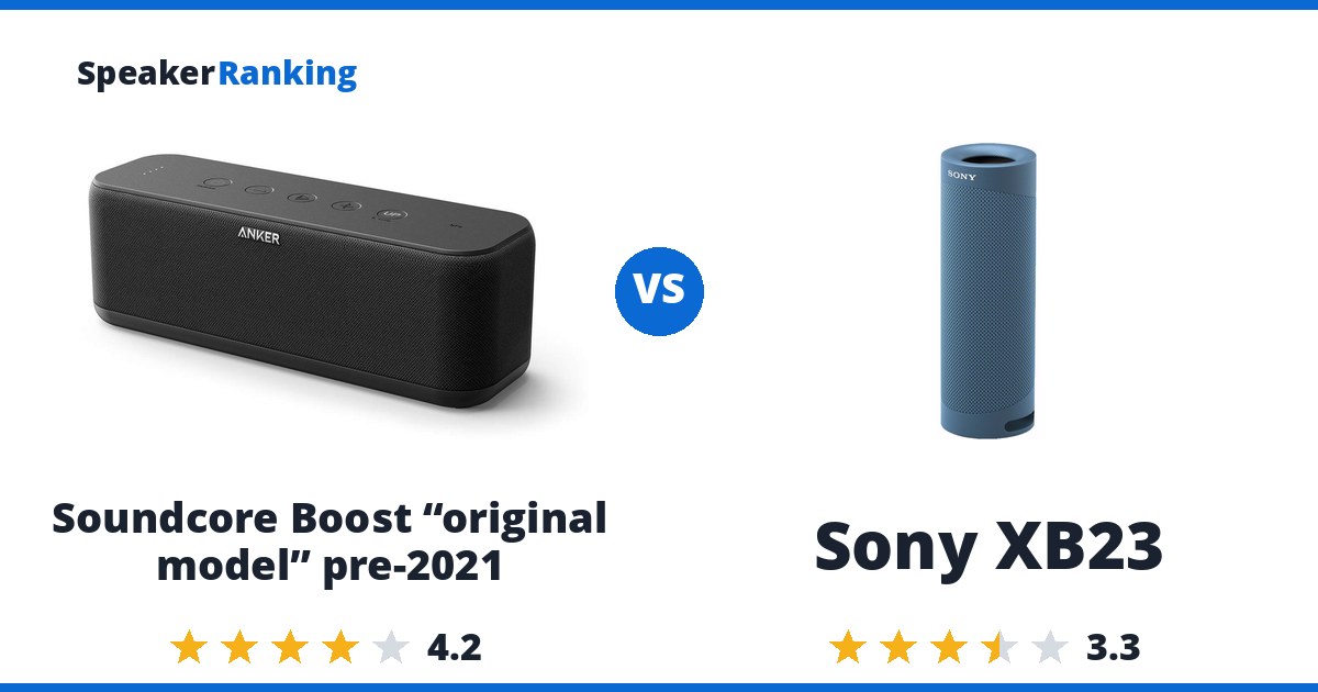 Soundcore Boost “original model” pre-2021 vs Sony XB23