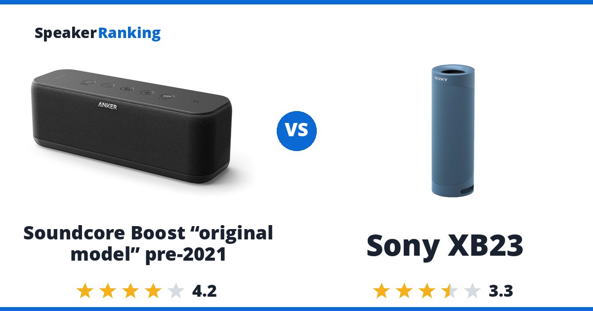 Soundcore Boost “original model” pre-2021 vs Sony XB23