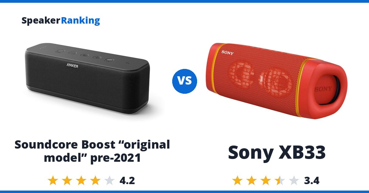 Soundcore Boost “original model” pre-2021 vs Sony XB33