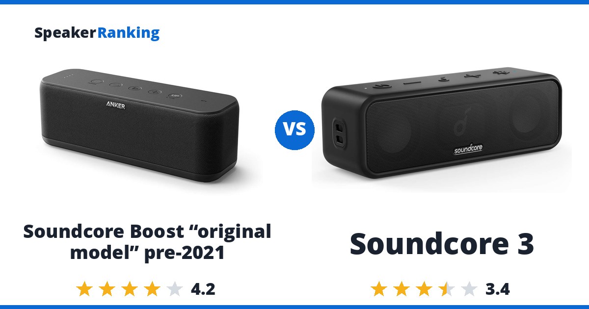 Soundcore Boost “original model” pre-2021 vs Soundcore 3