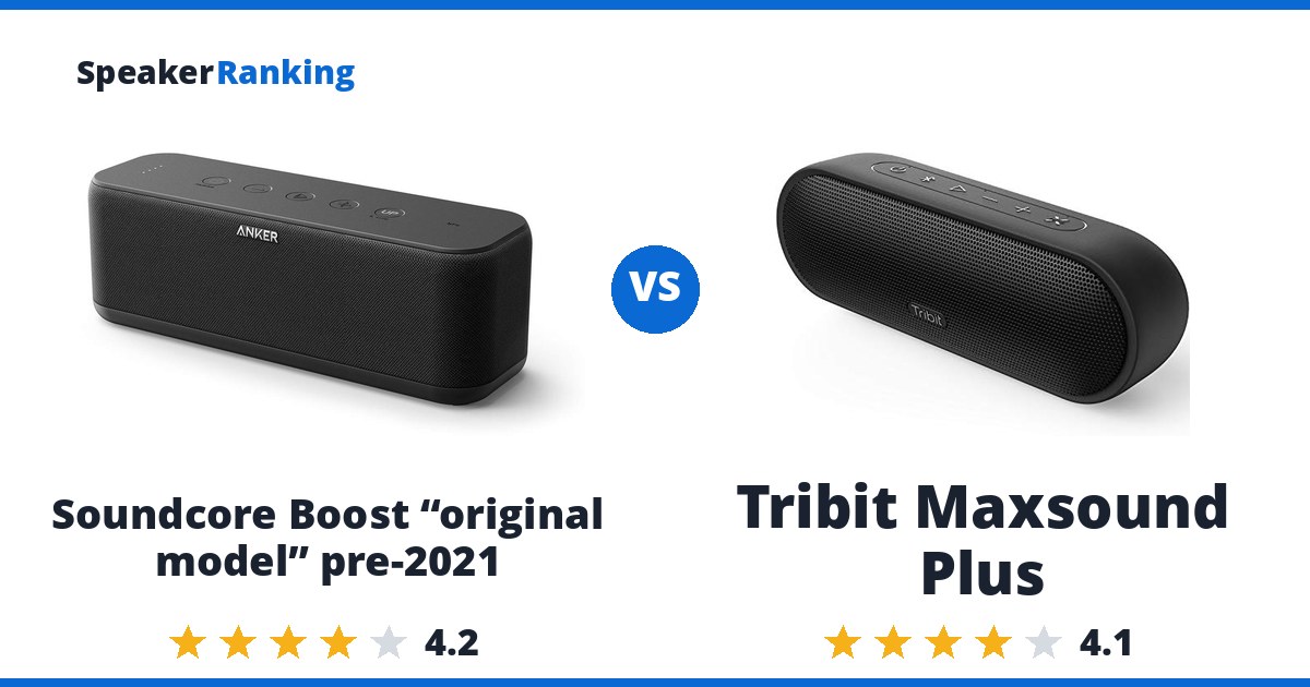 Soundcore Boost “original model” pre-2021 vs Tribit Maxsound Plus