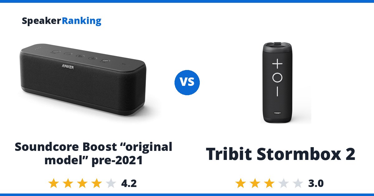 Soundcore Boost “original model” pre-2021 vs Tribit Stormbox 2
