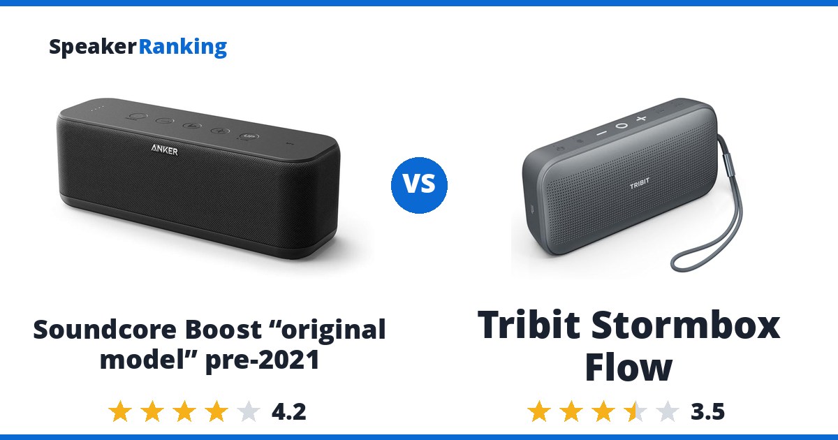 Soundcore Boost “original model” pre-2021 vs Tribit Stormbox Flow