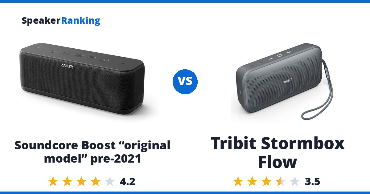 Soundcore Boost “original model” pre-2021 vs Tribit Stormbox Flow