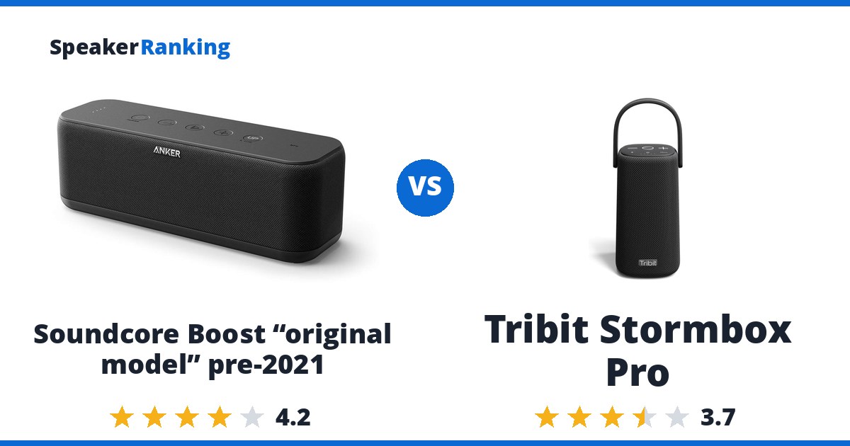 Soundcore Boost “original model” pre-2021 vs Tribit Stormbox Pro