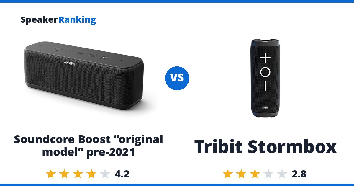 Soundcore Boost “original model” pre-2021 vs Tribit Stormbox
