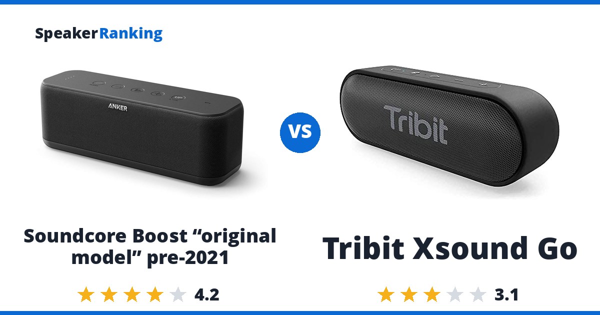 Soundcore Boost “original model” pre-2021 vs Tribit Xsound Go