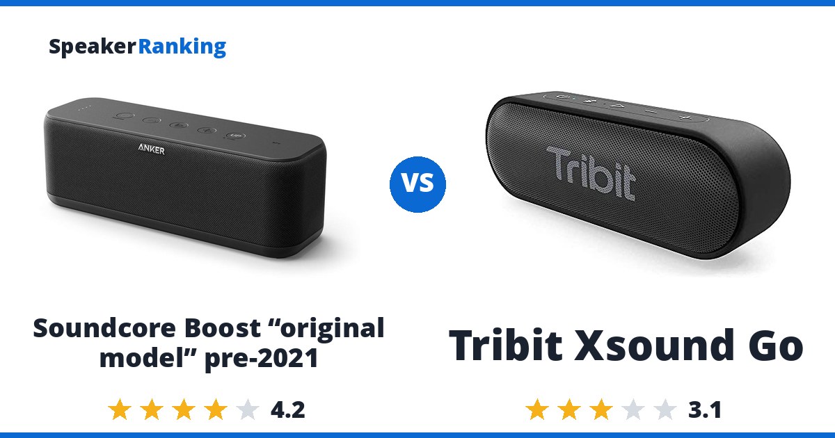 Soundcore Boost “original model” pre-2021 vs Tribit Xsound Go