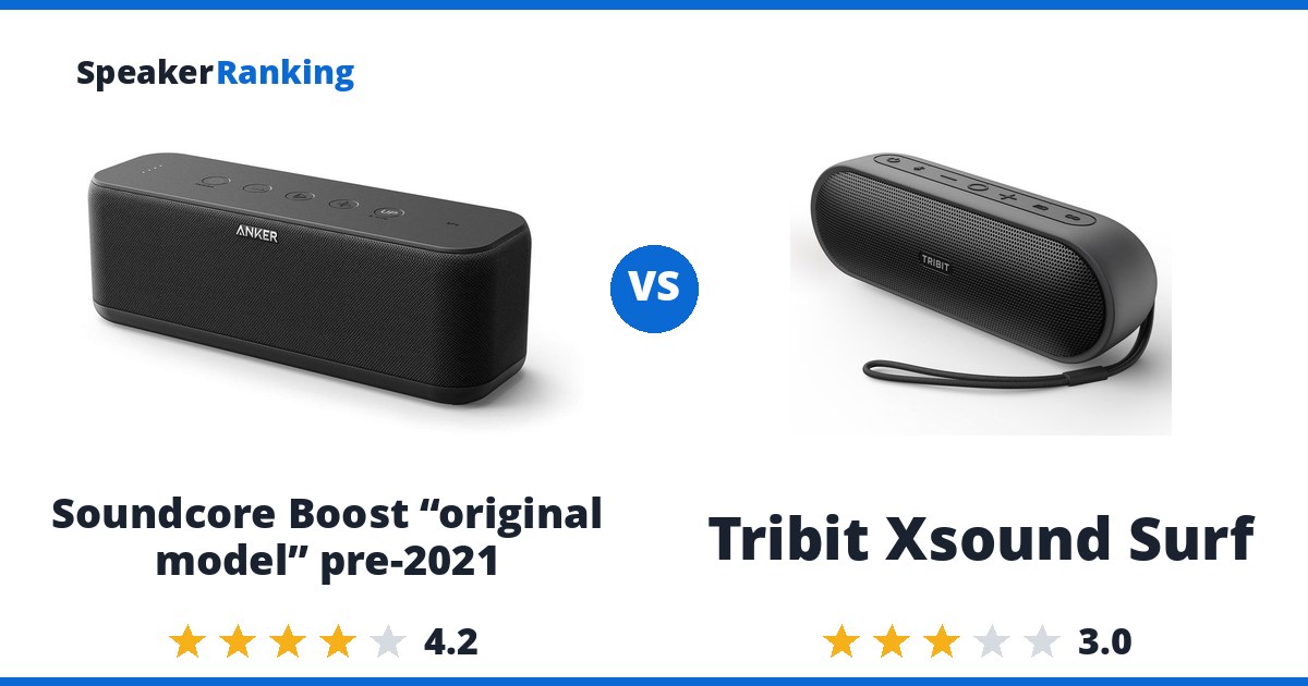 Soundcore Boost “original model” pre-2021 vs Tribit Xsound Surf