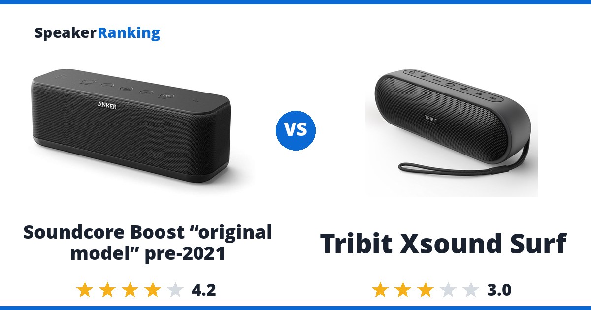 Soundcore Boost “original model” pre-2021 vs Tribit Xsound Surf