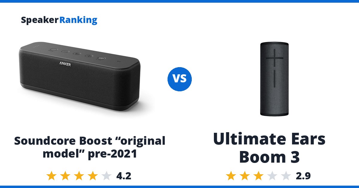 Soundcore Boost “original model” pre-2021 vs Ultimate Ears Boom 3