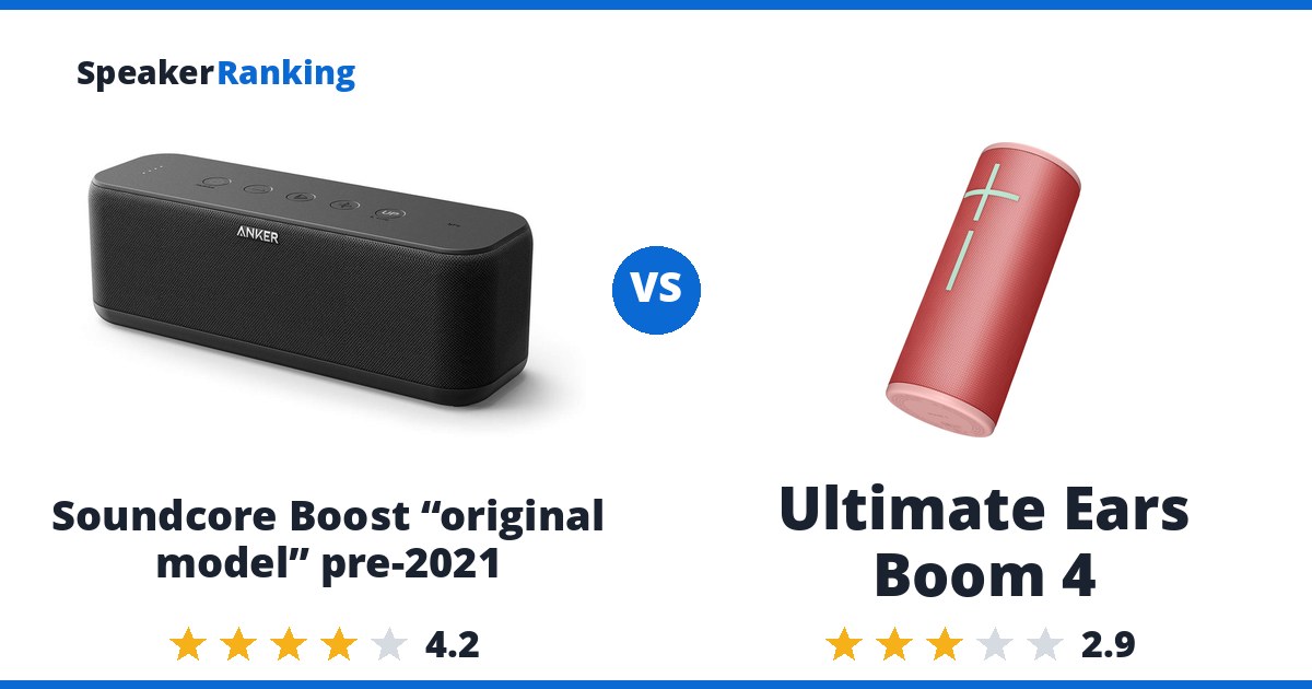 Soundcore Boost “original model” pre-2021 vs Ultimate Ears Boom 4