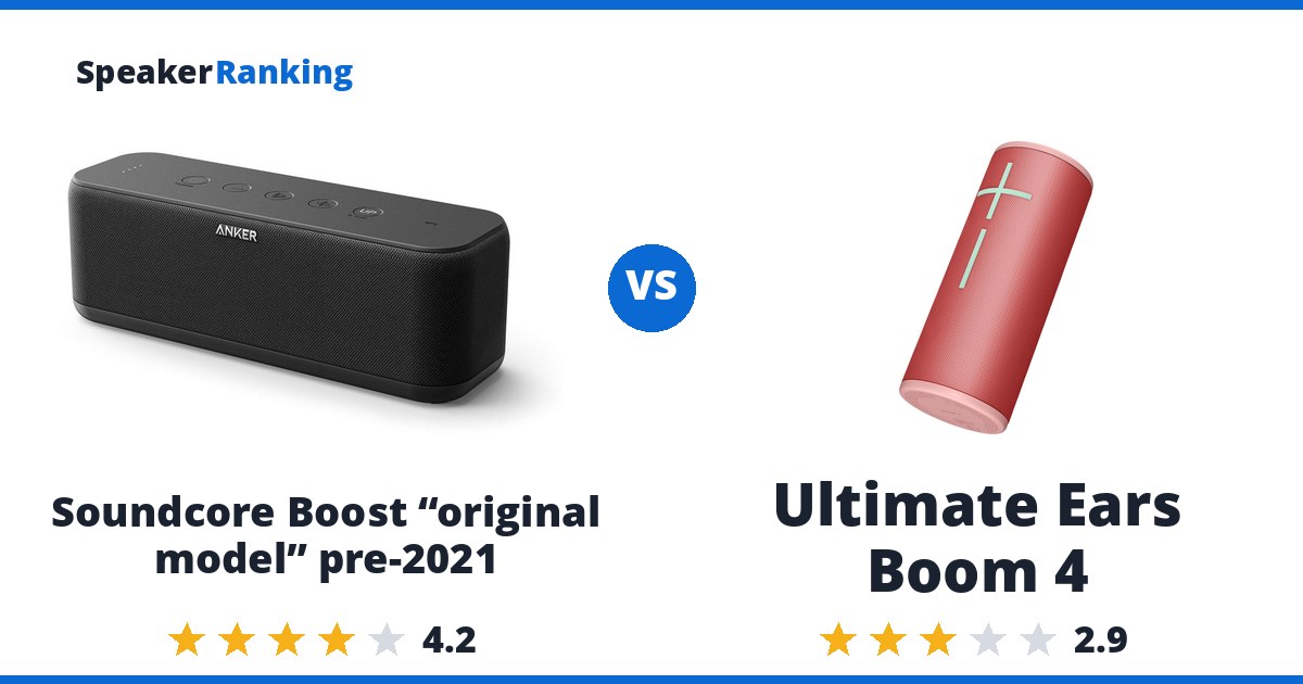 Soundcore Boost “original model” pre-2021 vs Ultimate Ears Boom 4