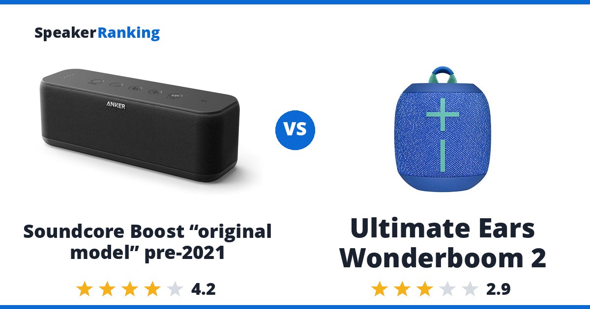 Soundcore Boost “original model” pre-2021 vs Ultimate Ears Wonderboom 2