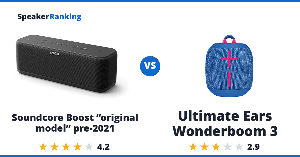 Soundcore Boost “original model” pre-2021 vs Ultimate Ears Wonderboom 3