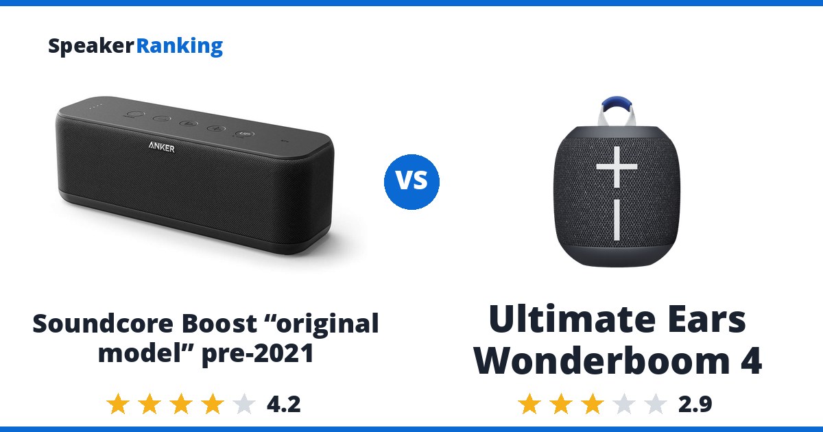 Soundcore Boost “original model” pre-2021 vs Ultimate Ears Wonderboom 4