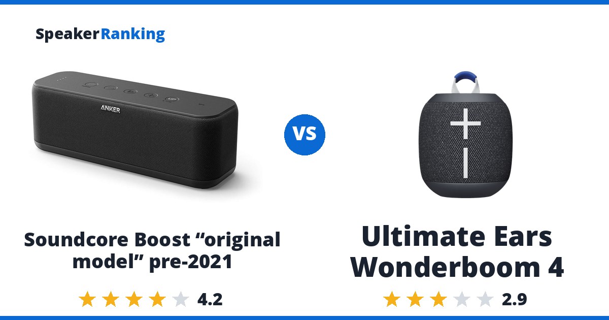 Soundcore Boost “original model” pre-2021 vs Ultimate Ears Wonderboom 4