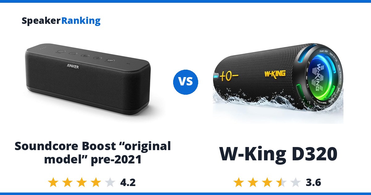 Soundcore Boost “original model” pre-2021 vs W-King D320
