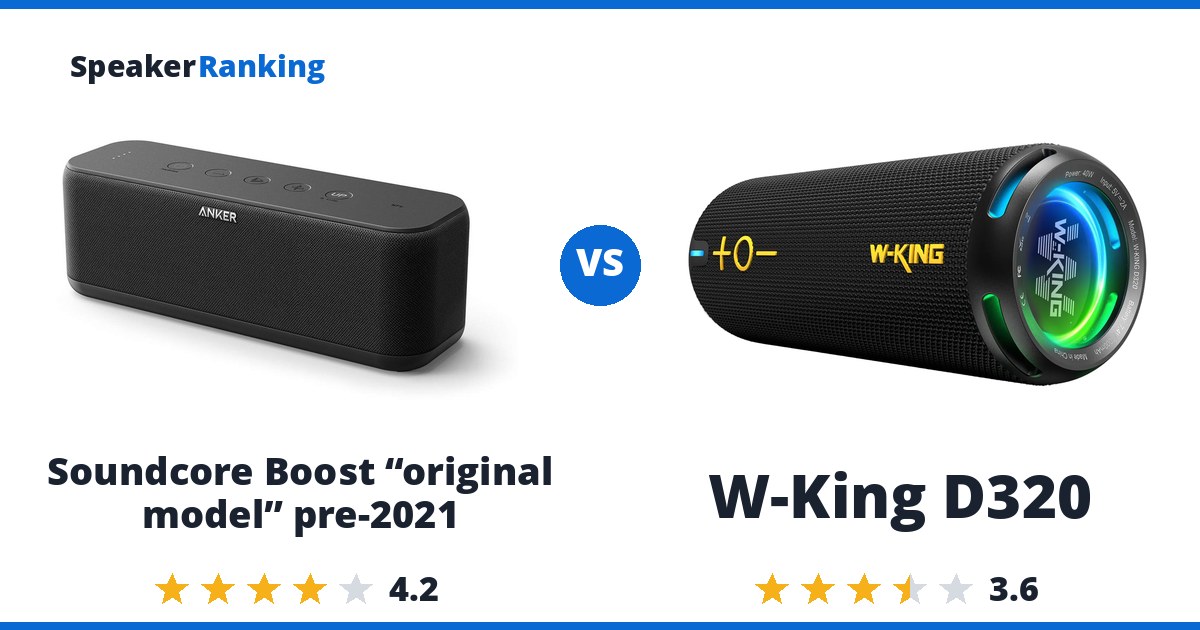Soundcore Boost “original model” pre-2021 vs W-King D320