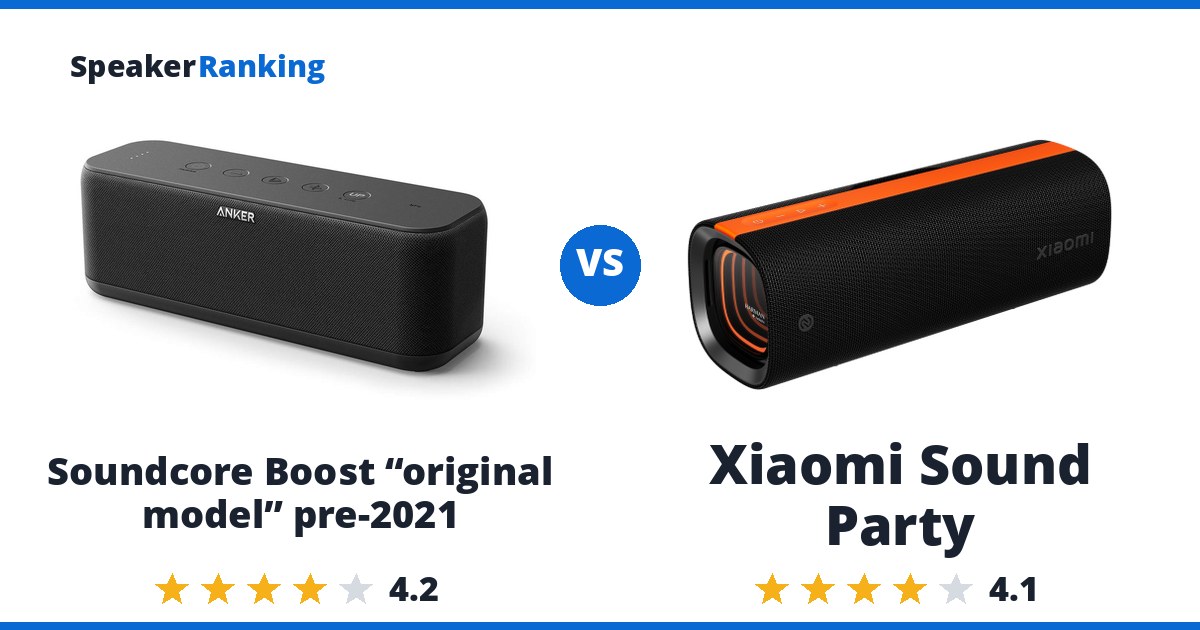 Soundcore Boost “original model” pre-2021 vs Xiaomi Sound Party