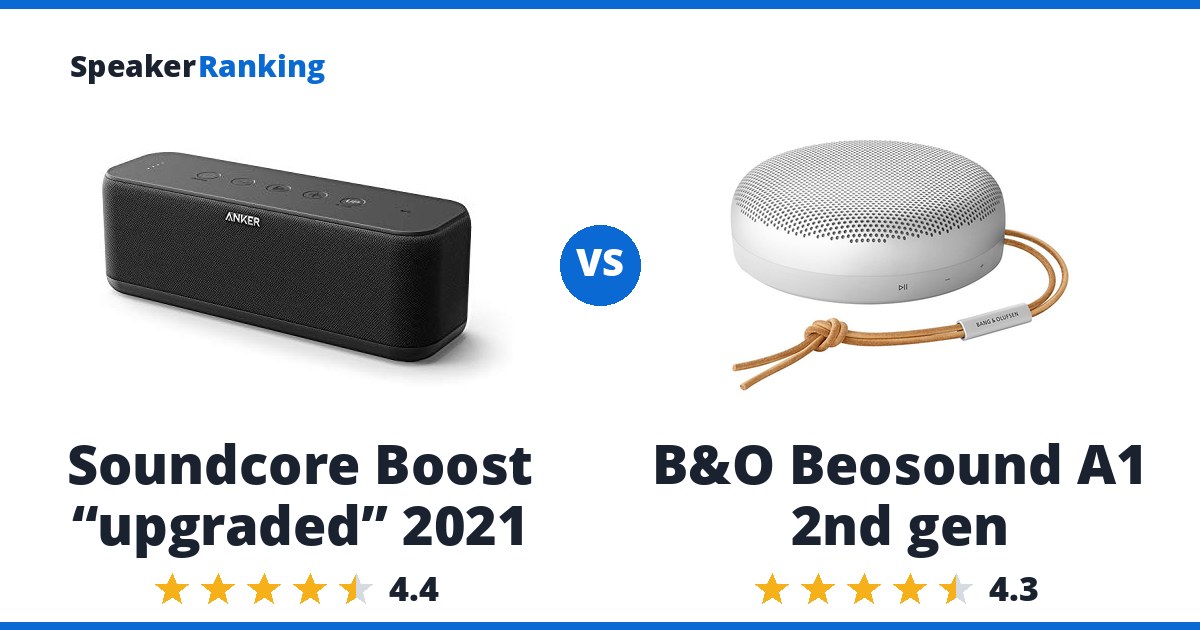 Soundcore Boost “upgraded” 2021 vs B&O Beosound A1 2nd gen
