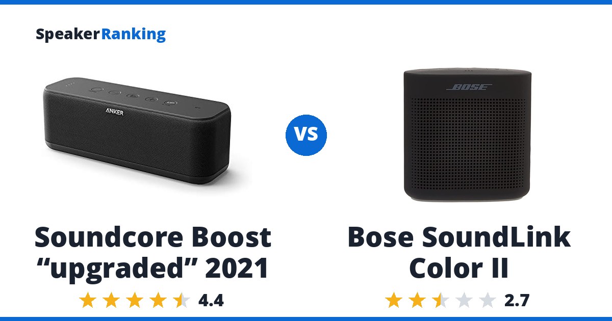 Soundcore Boost “upgraded” 2021 vs Bose SoundLink Color II