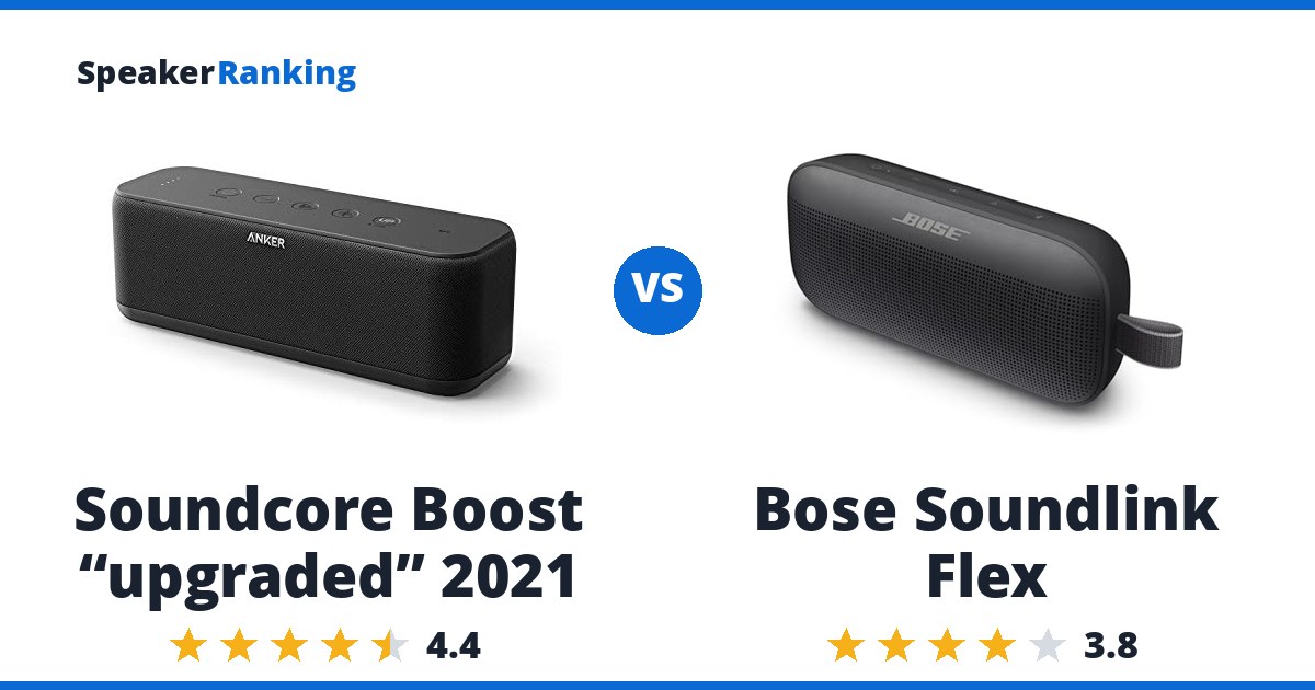 Soundcore Boost “upgraded” 2021 vs Bose Soundlink Flex