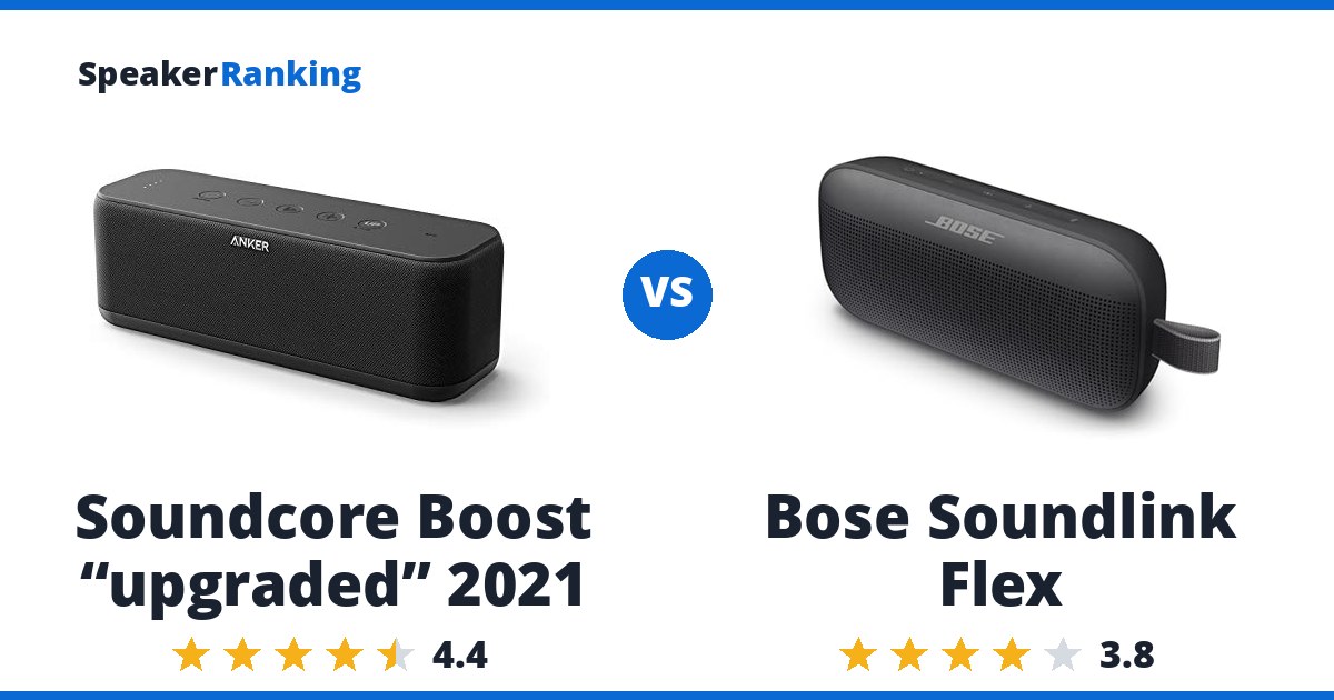 Soundcore Boost “upgraded” 2021 vs Bose Soundlink Flex