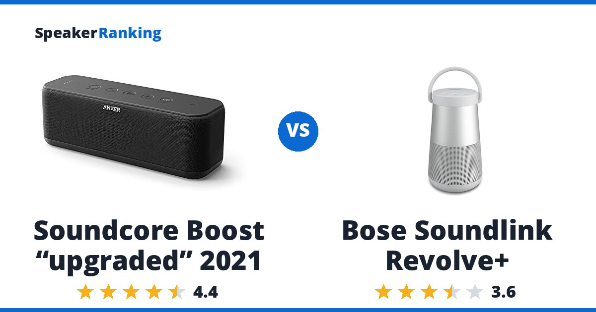 Soundcore Boost “upgraded” 2021 vs Bose Soundlink Revolve+