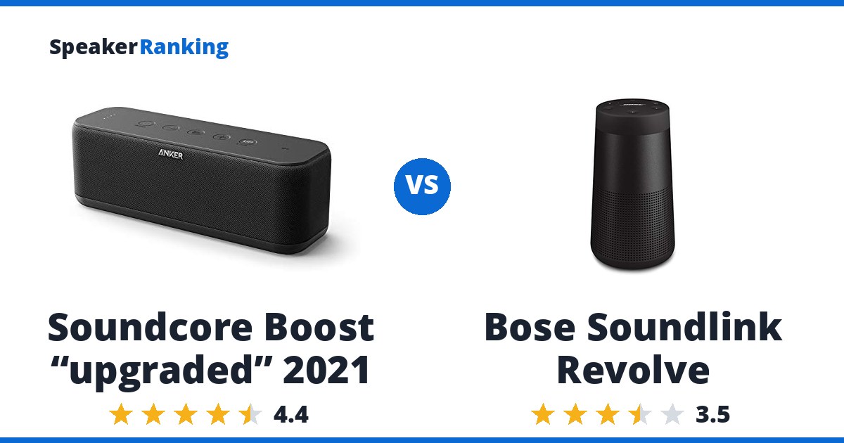 Soundcore Boost “upgraded” 2021 vs Bose Soundlink Revolve