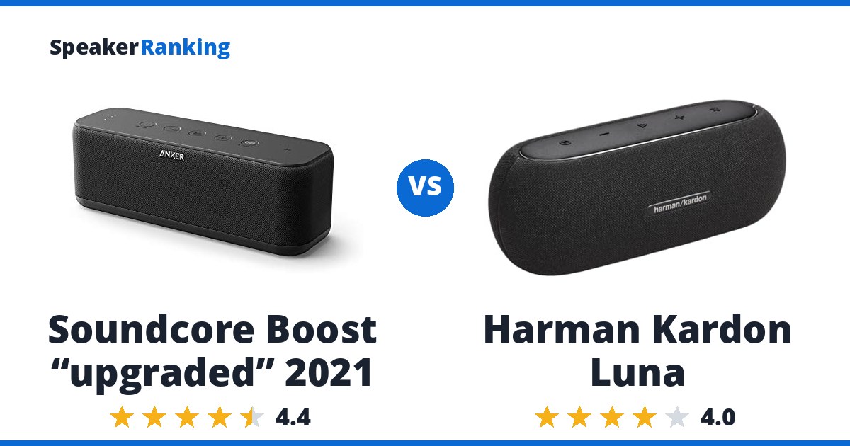 Soundcore Boost “upgraded” 2021 vs Harman Kardon Luna