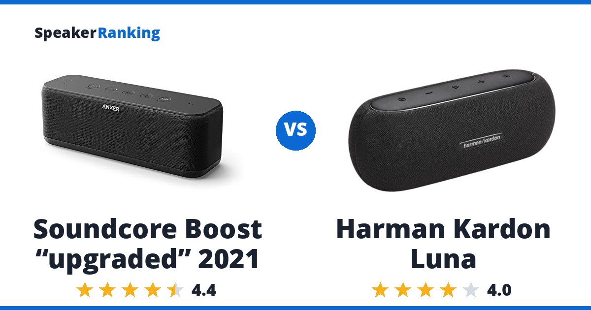 Soundcore Boost “upgraded” 2021 vs Harman Kardon Luna