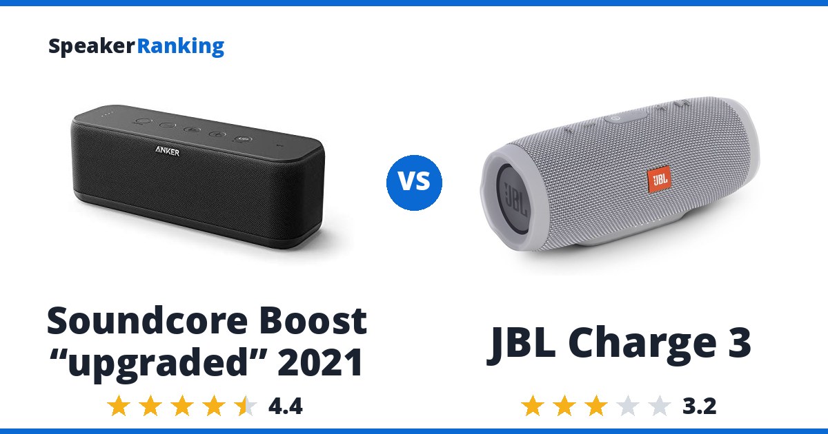Soundcore Boost “upgraded” 2021 vs JBL Charge 3