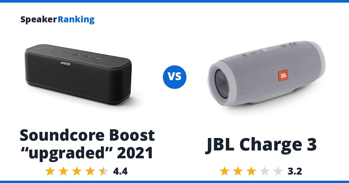 Soundcore Boost “upgraded” 2021 vs JBL Charge 3