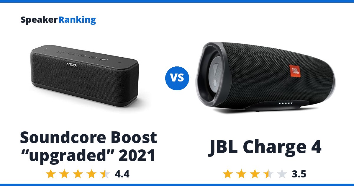 Soundcore Boost “upgraded” 2021 vs JBL Charge 4