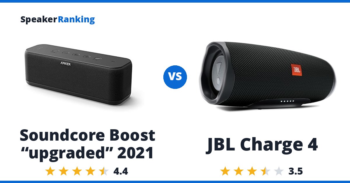 Soundcore Boost “upgraded” 2021 vs JBL Charge 4