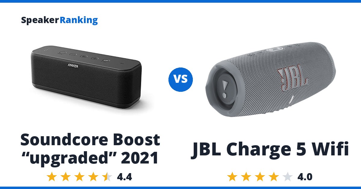 Soundcore Boost “upgraded” 2021 vs JBL Charge 5 Wifi